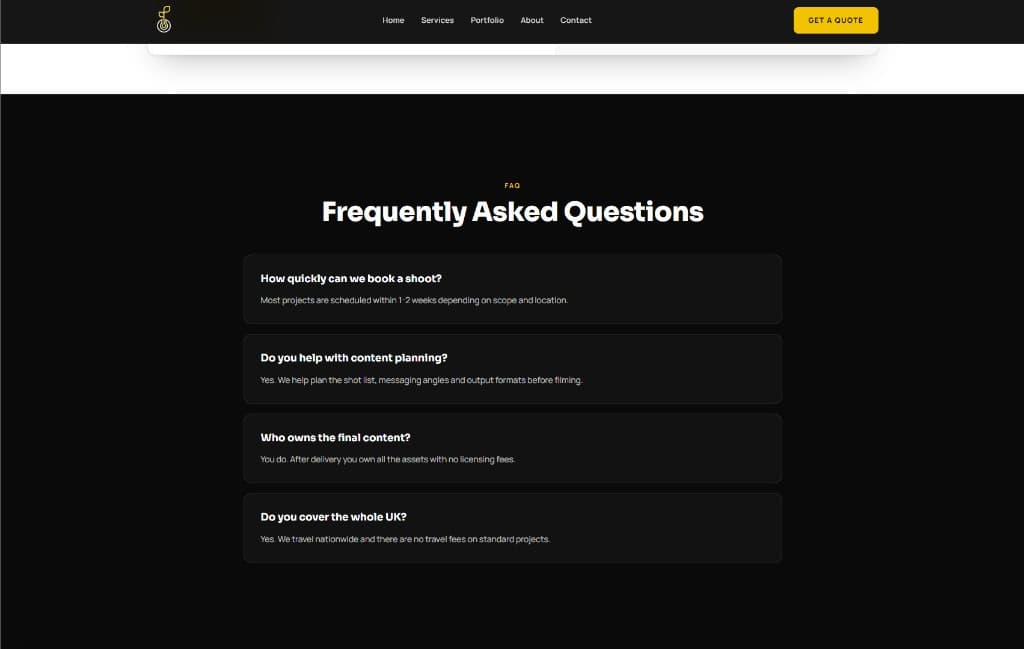 Grow My Trade frequently asked questions section