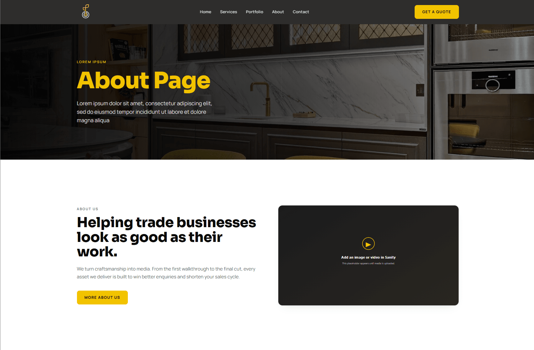 Grow My Trade homepage layout with navigation and trust messaging